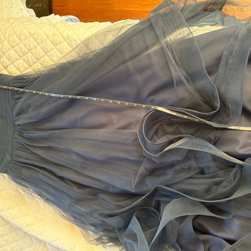 Chic Midnight Blue High-Low Dress - Picture 11 of 12